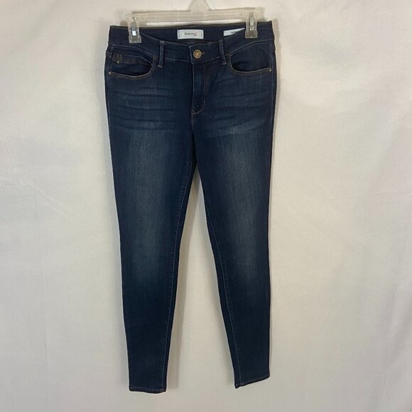 Skinnygirl Jeans Women's Size 28 (28 x 29) Skinny Mid Rise Dark Wash - Picture 2 of 12
